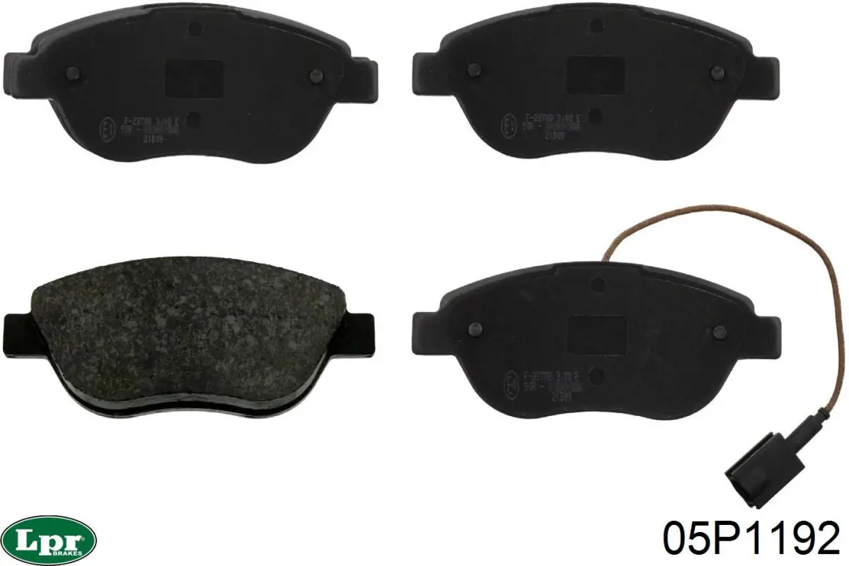 Передні тормозні колодки 05P1192 LPR