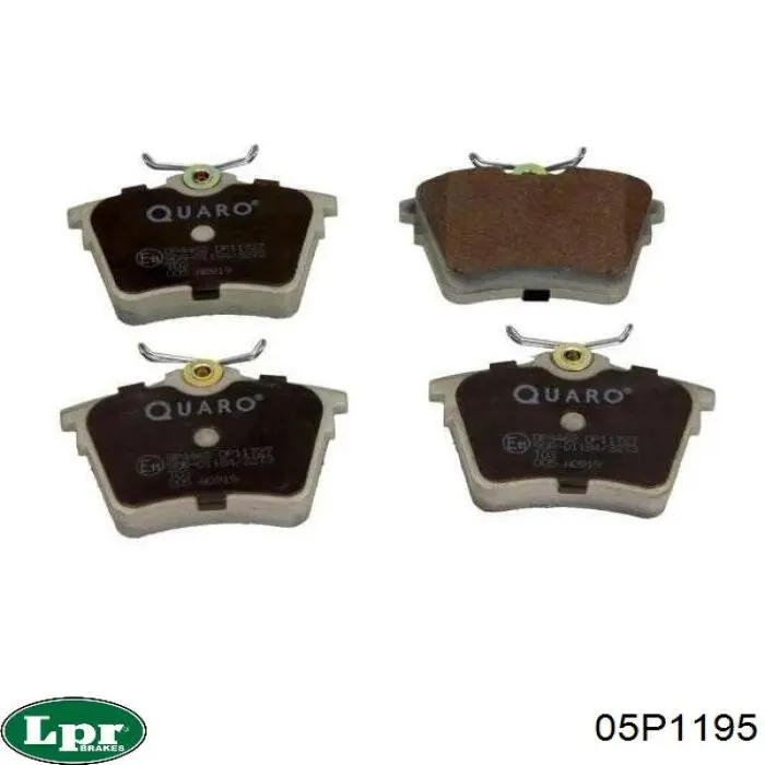 Задні гальмівні колодки 05P1195 LPR