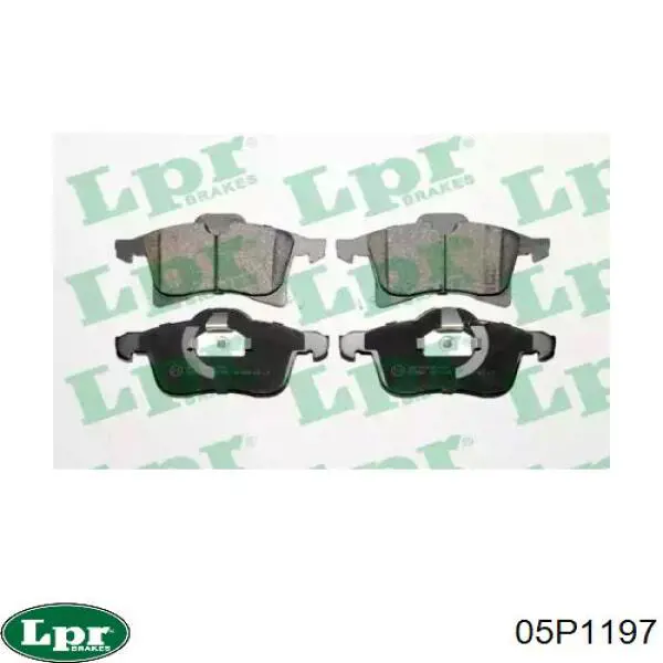 05P1197 LPR Передні гальмівні колодки