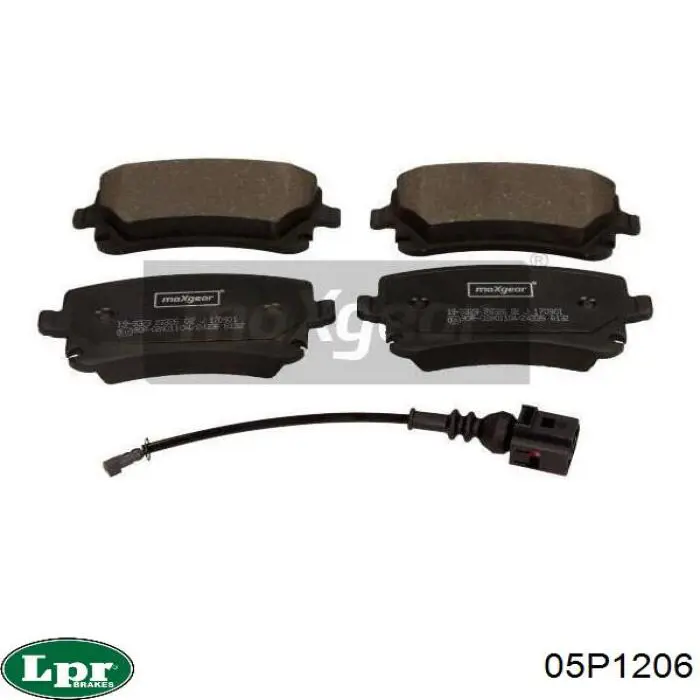 Задні гальмівні колодки LPR 05P1206 ціна, від 17.96 USD