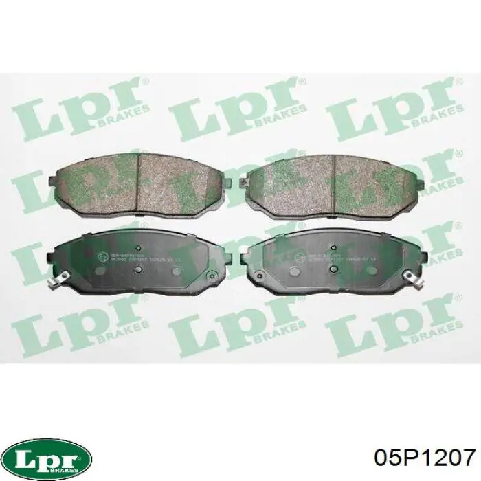 Купити 05P1207 LPR Колодки гальмівні передні, дискові