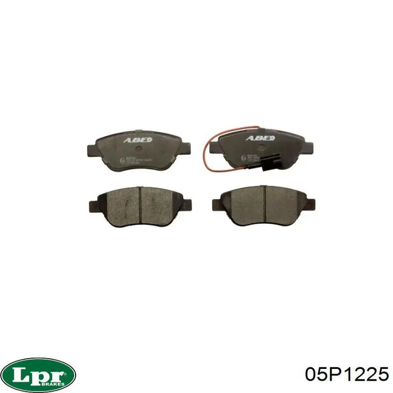Передні тормозні колодки 05P1225 LPR
