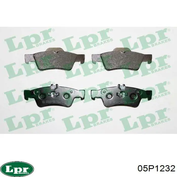 Задні гальмівні колодки 05P1232 LPR