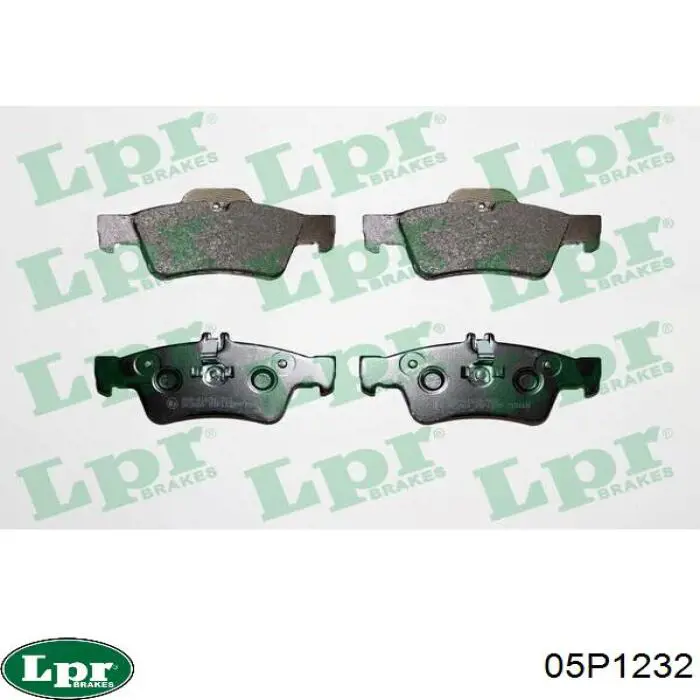 Задні гальмівні колодки 05P1232 LPR