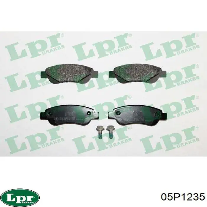 Купити 05P1235 LPR Колодки гальмівні передні, дискові