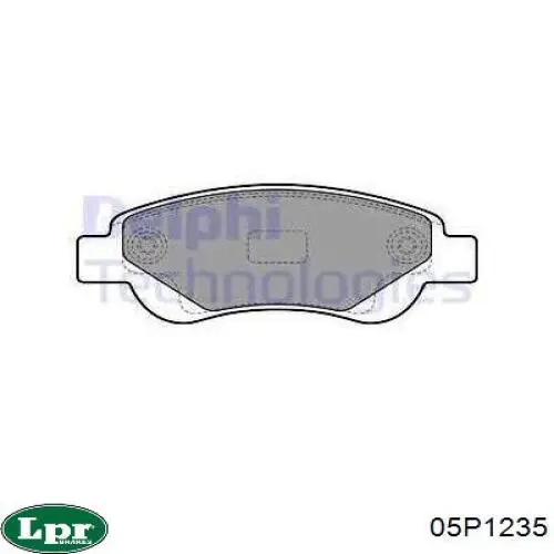 Передні тормозні колодки 05P1235 LPR