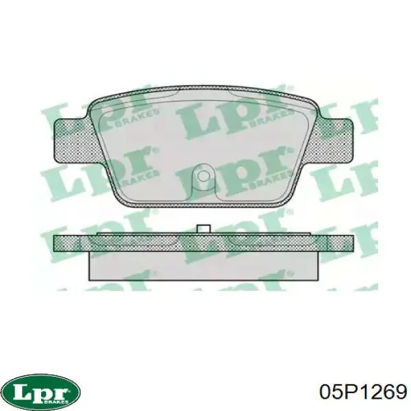 Задні гальмівні колодки LPR 05P1269 ціна, від 21.59 USD