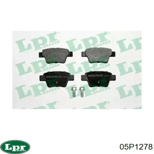Задні гальмівні колодки LPR 05P1278 ціна, від 14.76 USD