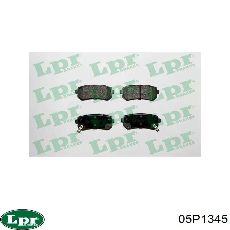 Передні тормозні колодки 05P1345 LPR