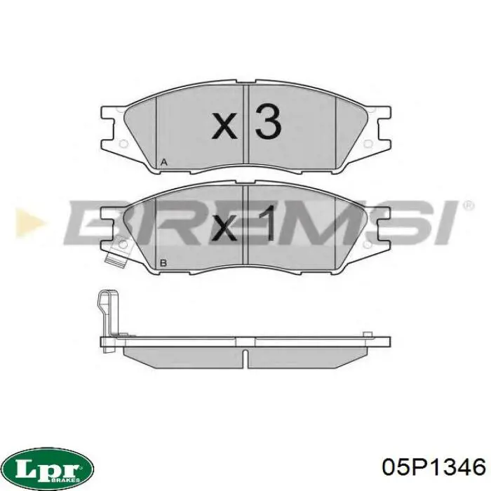 Тормозні колодки LPR 05P1346