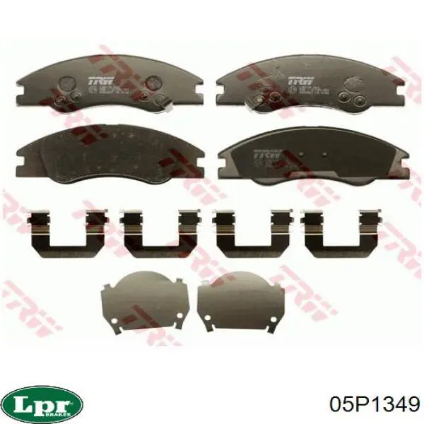Передні тормозні колодки 05P1349 LPR