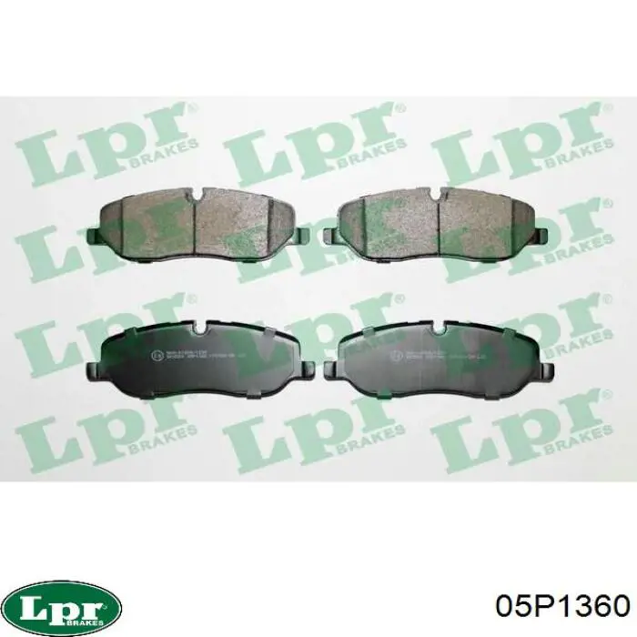 Купити 05P1360 LPR Колодки гальмівні передні, дискові