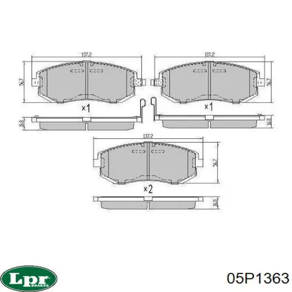 Тормозні колодки LPR 05P1363