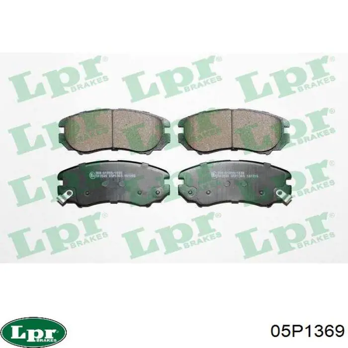 Передні тормозні колодки 05P1369 LPR