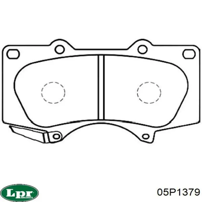 Гальмівні колодки LPR 05P1379 ціна, від 24.54 USD