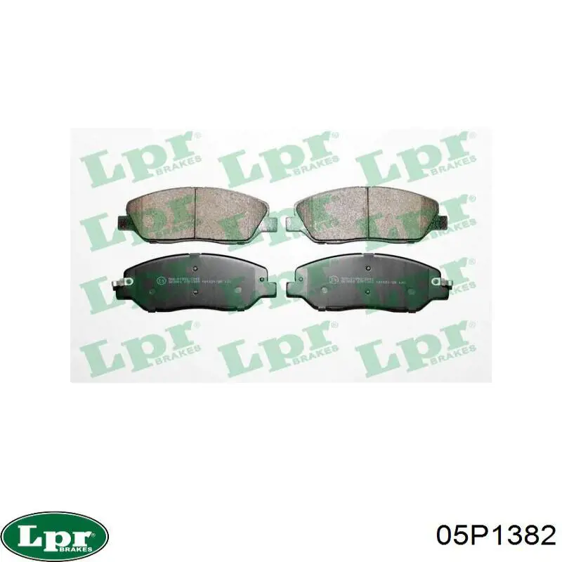 Передні тормозні колодки 05P1382 LPR