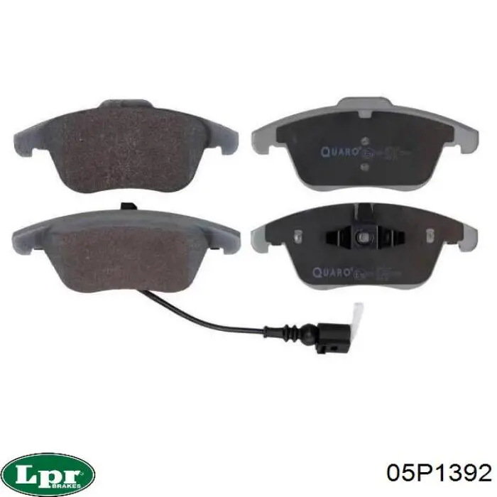 Передні тормозні колодки 05P1392 LPR
