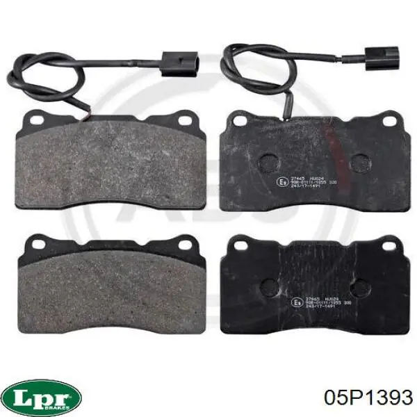 Передні тормозні колодки 05P1393 LPR