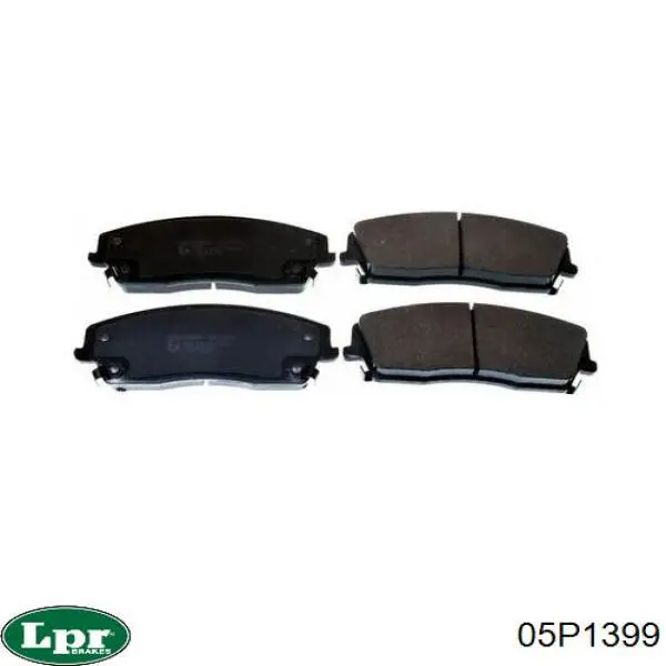 Передні тормозні колодки 05P1399 LPR