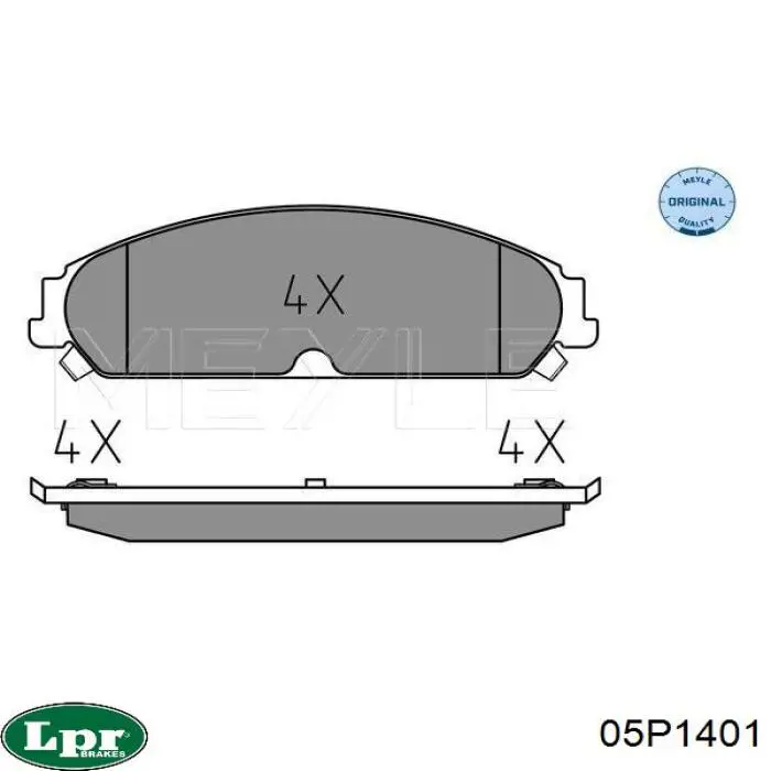 Тормозні колодки LPR 05P1401
