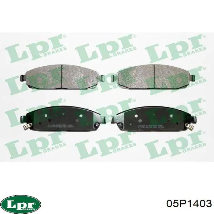 Купити 05P1403 LPR Колодки гальмівні передні, дискові
