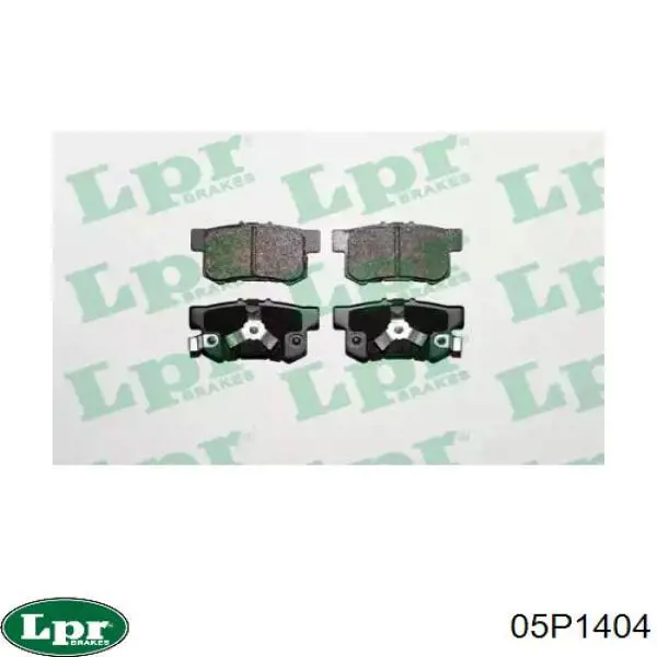 Купити 05P1404 LPR Задні колодки