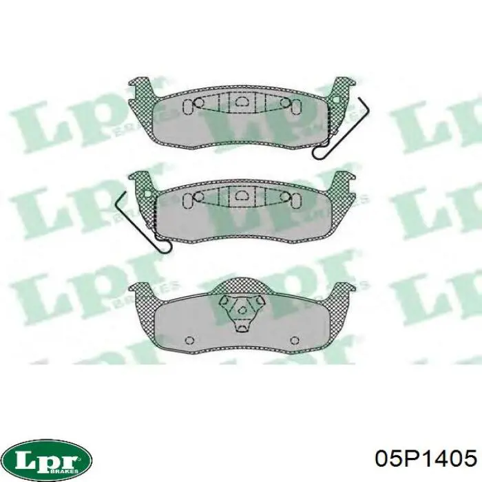 Купити 05P1405 LPR Задні колодки