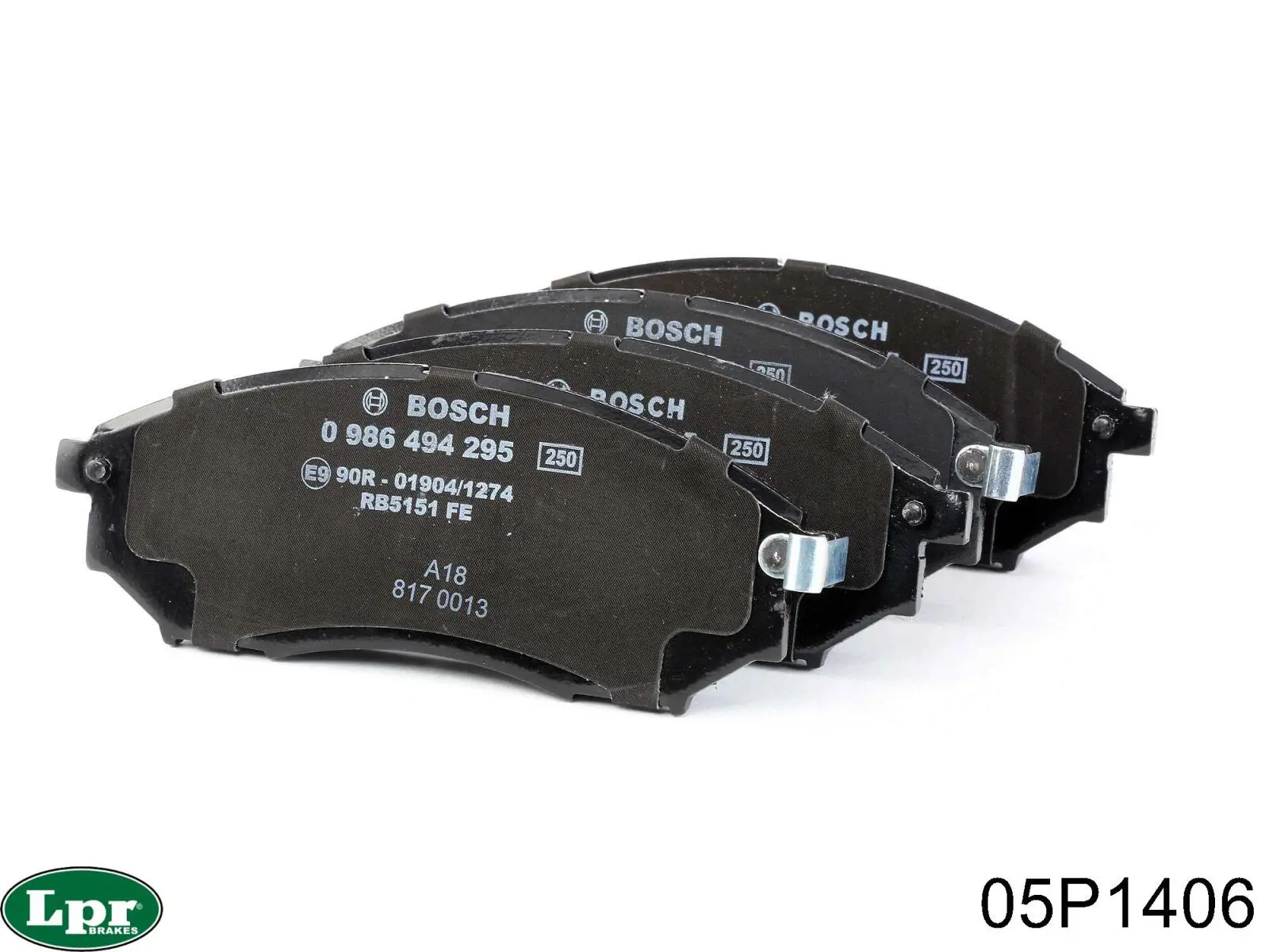 Передні тормозні колодки 05P1406 LPR