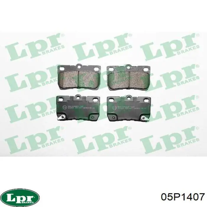 Купити 05P1407 LPR Задні колодки