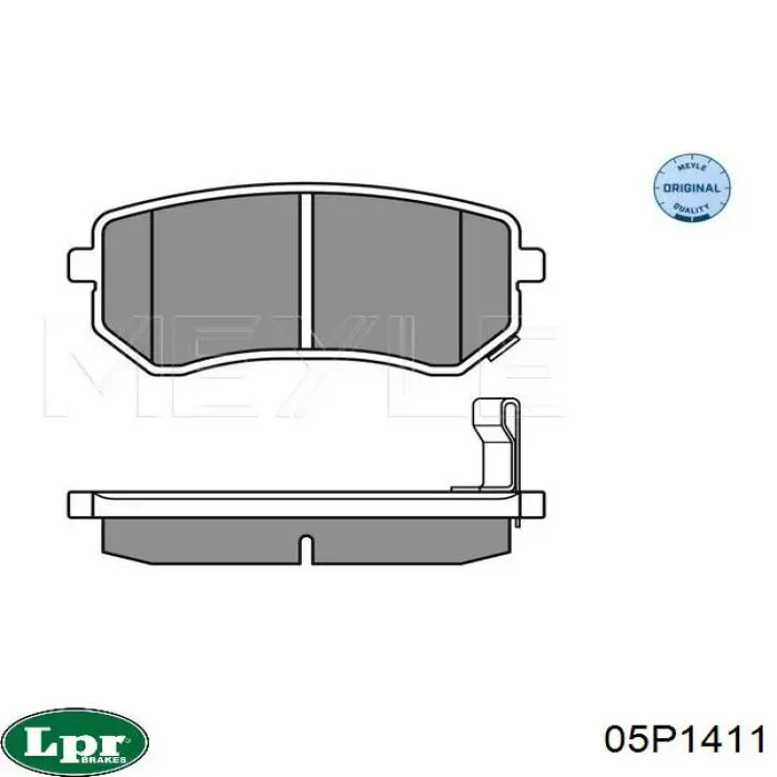 Задні гальмівні колодки LPR 05P1411 ціна, від 15.20 USD