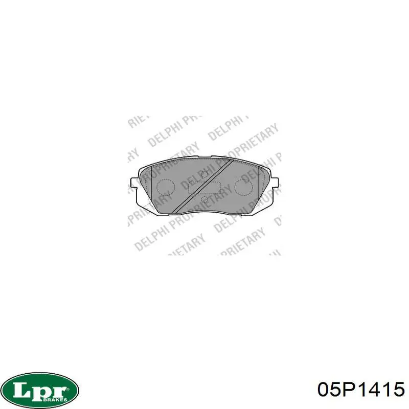 Гальмівні колодки LPR 05P1415 ціна, від 21.67 USD