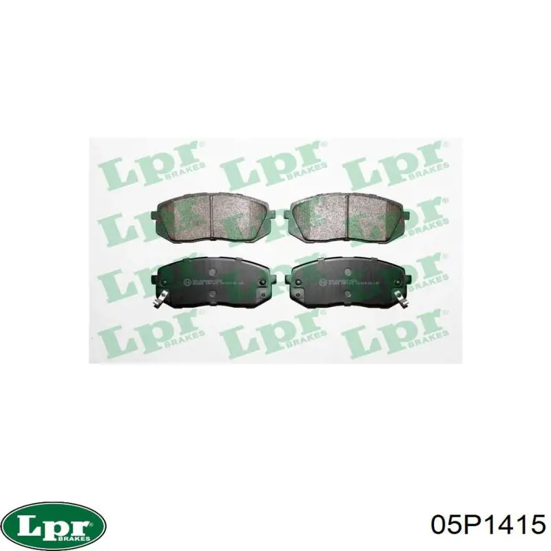 Передні тормозні колодки 05P1415 LPR