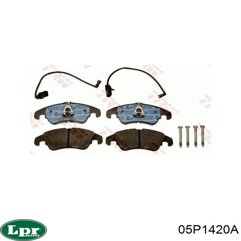 Передні тормозні колодки 05P1420A LPR