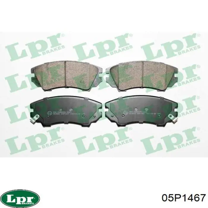 Купити 05P1467 LPR Колодки гальмівні передні, дискові