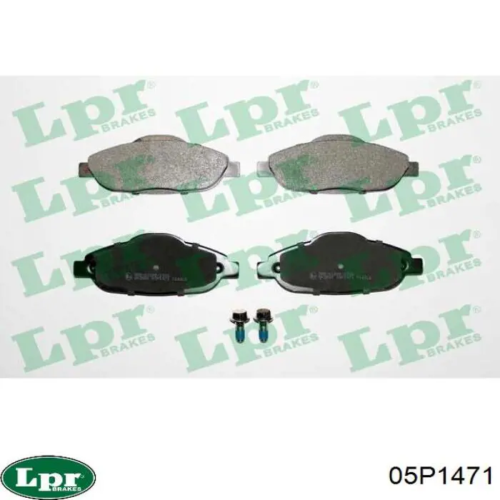 Передні тормозні колодки 05P1471 LPR