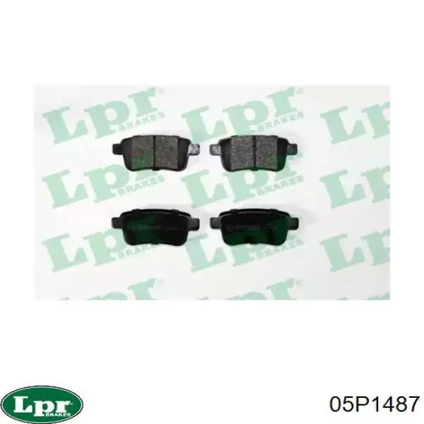 Задні дискові колодки LPR 05P1487