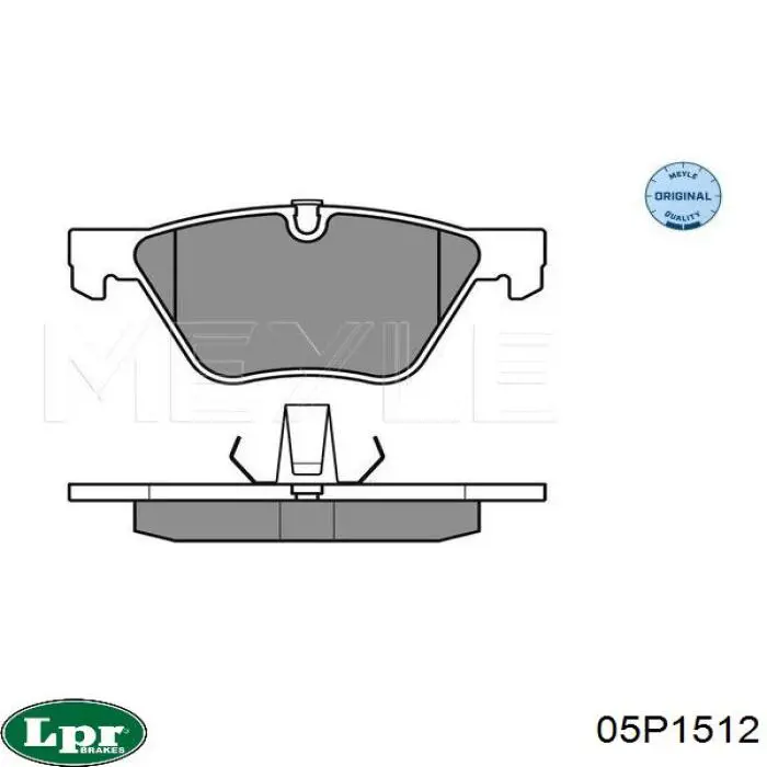 Передні тормозні колодки 05P1512 LPR