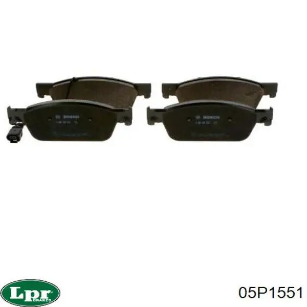 Передні тормозні колодки 05P1551 LPR