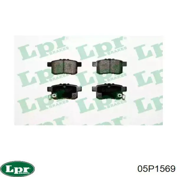 Купити 05P1569 LPR Задні колодки