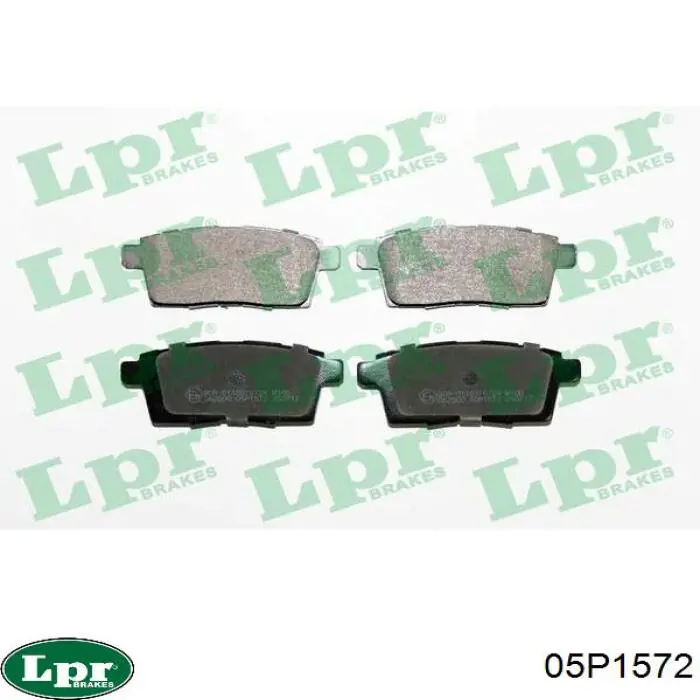 Купити 05P1572 LPR Задні колодки