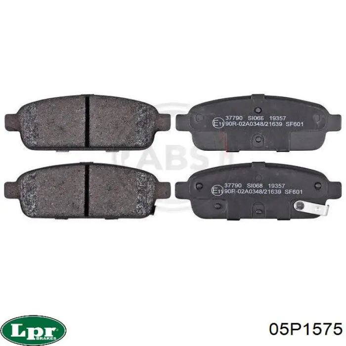 Задні гальмівні колодки LPR 05P1575 ціна, від 17.47 USD