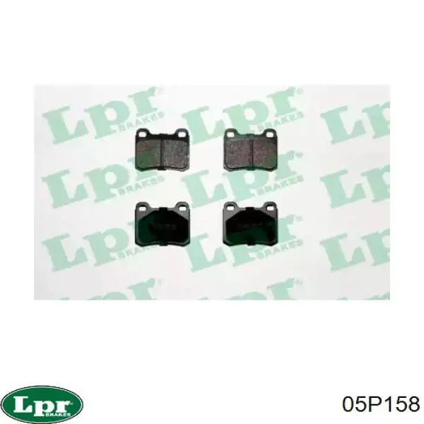 Купити 05P158 LPR Задні колодки