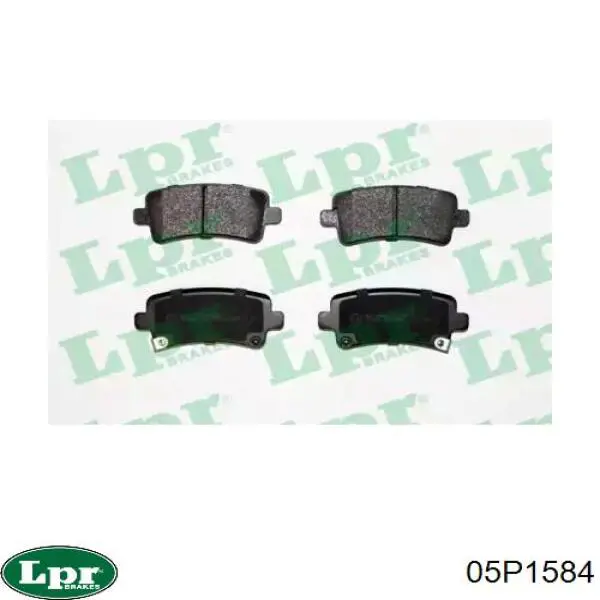 Купити 05P1584 LPR Задні колодки