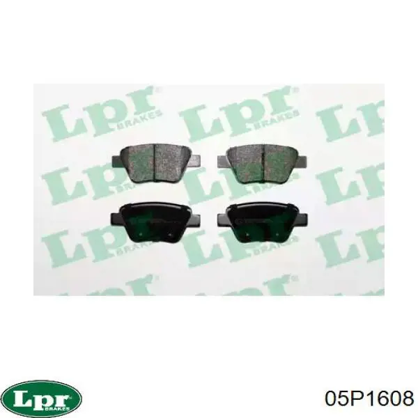 Задні дискові колодки LPR 05P1608