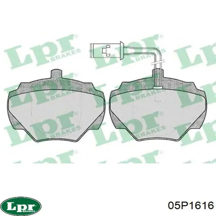 Гальмівні колодки LPR 05P1616 ціна, від 50.05 USD