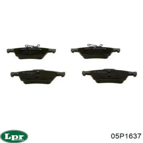 Задні дискові колодки LPR 05P1637