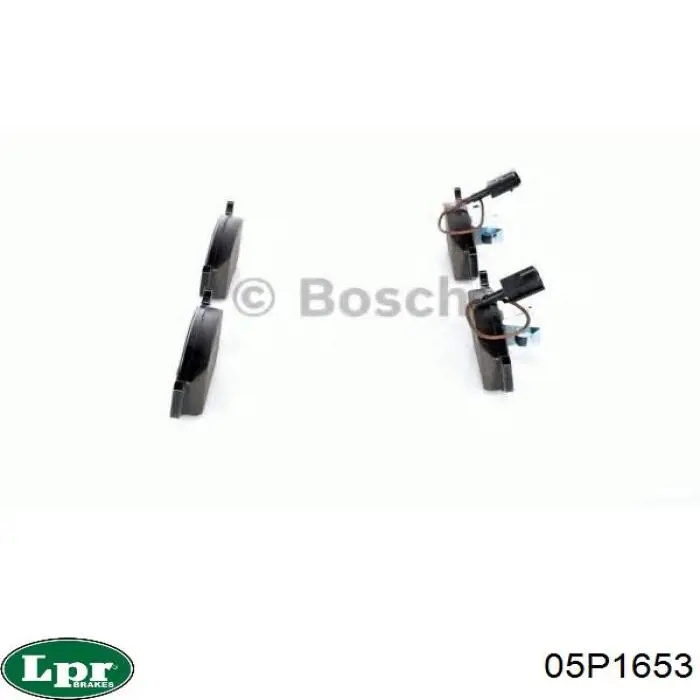 Передні тормозні колодки 05P1653 LPR