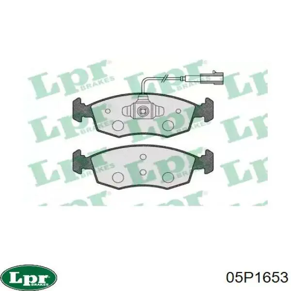 Передні тормозні колодки 05P1653 LPR