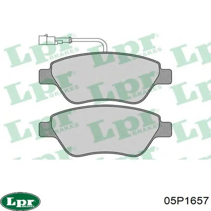 Купити 05P1657 LPR Колодки гальмівні передні, дискові