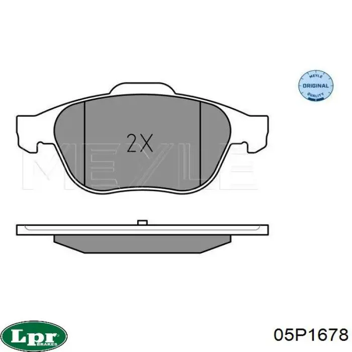 Тормозні колодки LPR 05P1678
